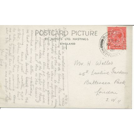 PC23226 The Panorama. Barmouth. Judges Ltd. No 2000. 1931