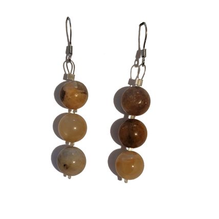 Moonstone Bead Earrings