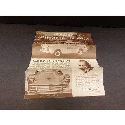 Crosley Announces Big New Models Sales Brochure