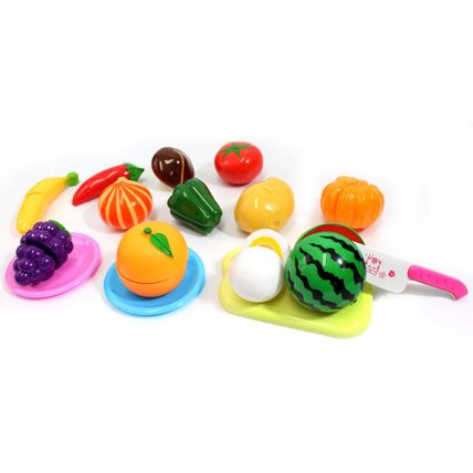 Kitchen Fun Cutting Fruits & Vegetables Food Playset