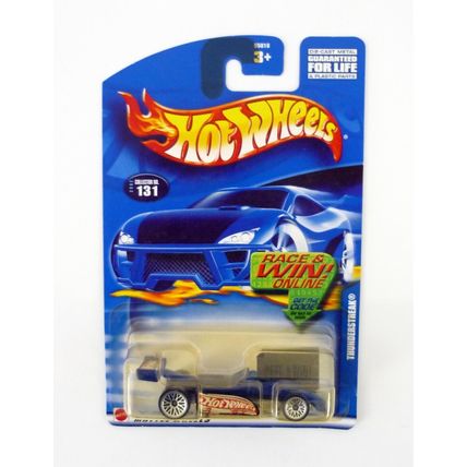 Hot Wheels Thunderstreak #131 Blue Die-Cast Car 2002