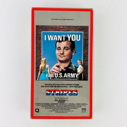 Stripes VHS Video Tape Bill Murray, John Candy, Harold Ramis