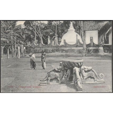 Gangarama Temple, Galle, c.1910 - Skeen Postcard
