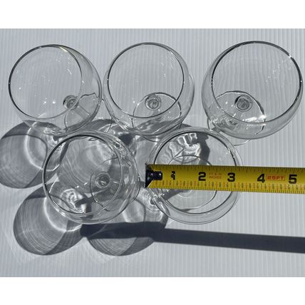 Wine Glasses/Goblets 5pc Lot Elegant Clear Glass Traditional Citation GOURMET