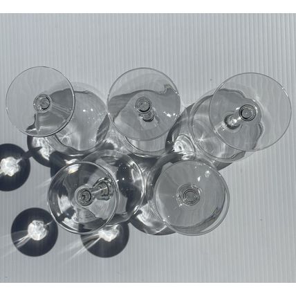 Wine Glasses/Goblets 5pc Lot Elegant Clear Glass Traditional Citation GOURMET