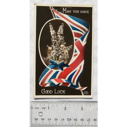 1944 Greetings postcard - May You Have Good Luck