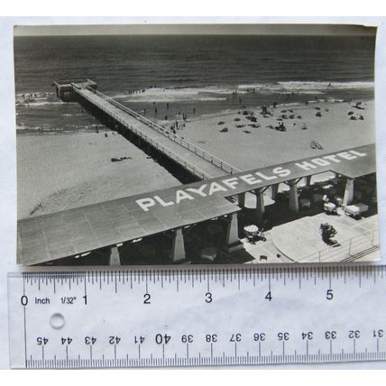 old postcard Playafels Hotel, Castelldefels, Barcelona, Spain