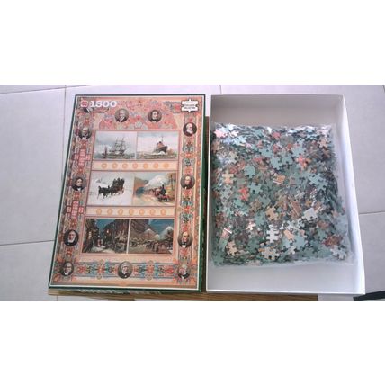 TRIUMPHS OF STEAM AND ELECTRICITY Jigsaw Puzzle (1500 Piece) W H Smith.