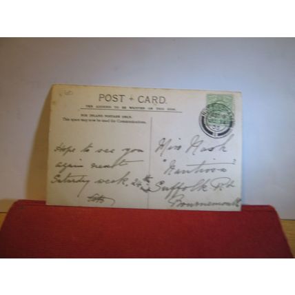 NOTTINGHAM CASTLE,, used antique postcard RP 1905 pm =