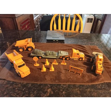 Boley Toys Construction Equipment Semi Truck & trailer Bulldozzer & Dump Trucks
