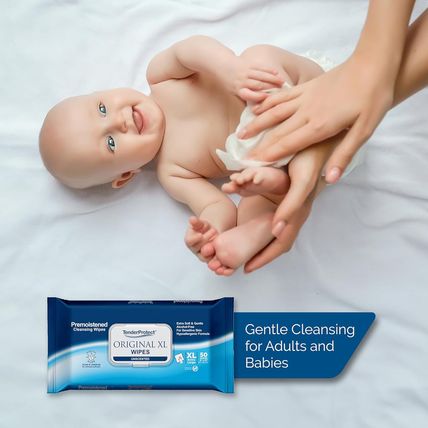 Tenderprotect® Original XL Premium Adult Wipes (600 Ct), Extra-Large 9"X12" Wet