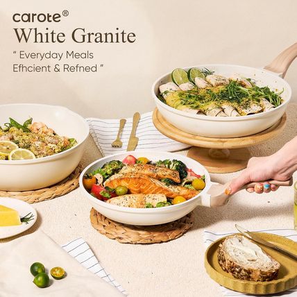 CAROTE 14 Pcs Pots and Pans Set Nonstick,Cookware Set Kitchen Cooking Set with U