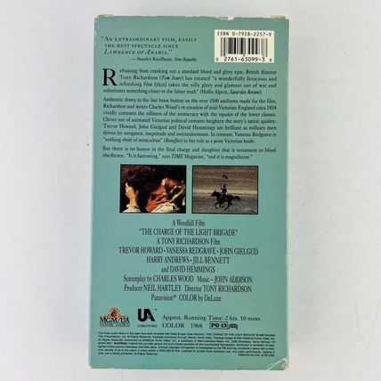 The Charge of the Light Brigade VHS 1994 Trevor Howard, Vanessa Redgrave