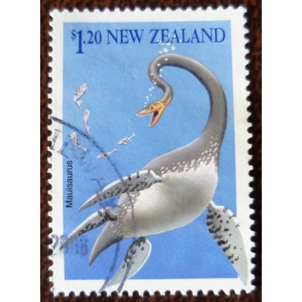 New Zealand 1993 Prehistoric Animals S1.20 Mauisaurus fine used stamp SG1766