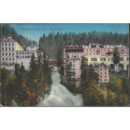 Wasserfall, Badgastein, c.1910 - Purger & Co Postcard