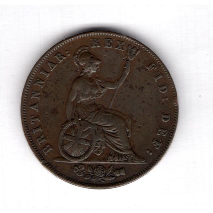 Great Britain. George IV. Halfpenny 1826. dy13103