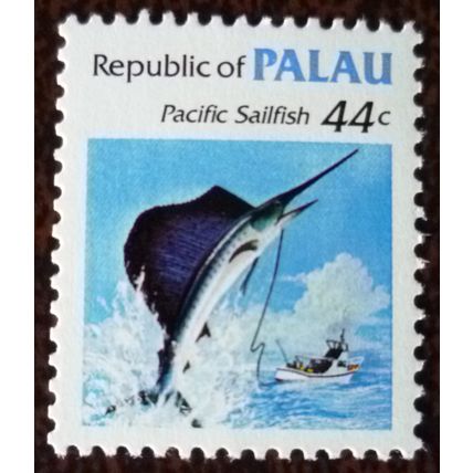 Palau 1983 Marine Life 44c Pacific Sailfish mint stamp SG19b