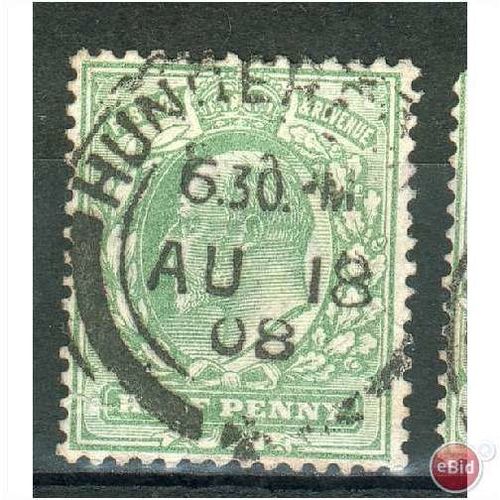 GB stamps 1902-10 KEV11 - SG215 Hungerford cancel 1
