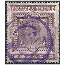 1902 SG260 2/6d Lilac Fine Used PURPLE Cancel