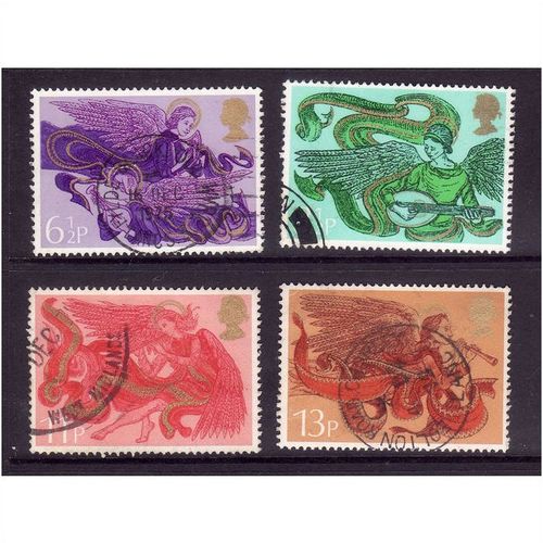 GREAT BRITAIN 1975 CHRISTMAS SG 993 / 996 SET 4 VALS FINE USED#2
