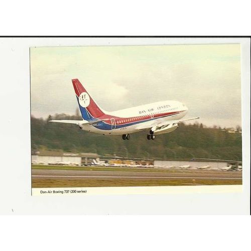 Aviation 0304 DAN-AIR Boeing 737-200 Postcard by Skilton
