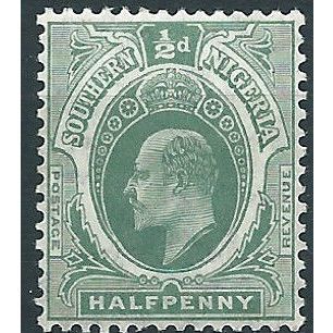 Southern Nigeria 1907 SG33 1/2d Grey-Green Mounted Mint ....