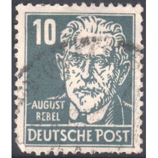 Germany 1948 - SG R36 - 10pf green - August Bebel - used