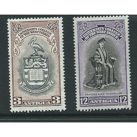 Antigua stamps college hm set sg118 sg 118