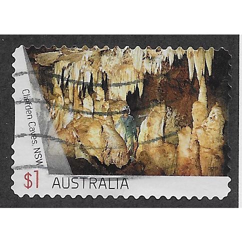 AUS 2017 $1.00 (S/A)'CAVES -CLIEFDEN CAVE' FINE USED (EBID63-896)