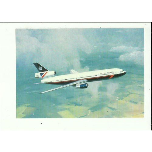 Aviation BRITISH AIRWAYS DC10 Official Postcard (PC017)