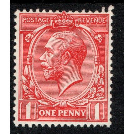 Sg357 1d Bright Scarlet wmk Royal Cypher P.O.Fresh mint never hinged (SC)