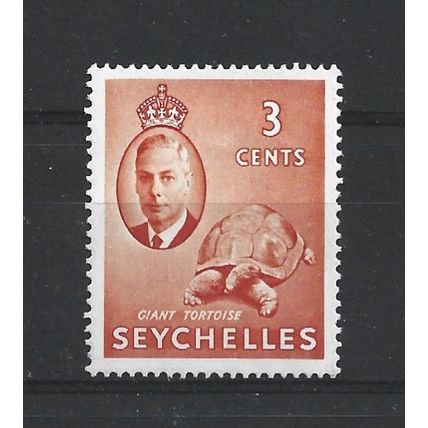 Seychelles.SG159 3c Giant Tortoise (Orange).Mounted Mint.Sep24a