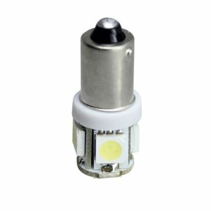 2 x 12V LED Side Light 249 BA9S T4W 5 SMD Bayonet Bright Bulbs 