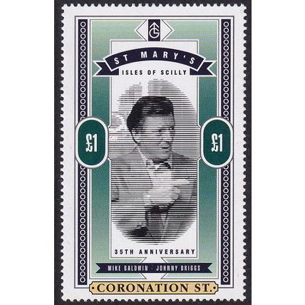 St Mary's Isles Of Scilly £1 Mike Baldwin Coronation Street 35th Anniversary UM