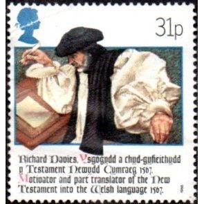 1988 400th Anniversary of Welsh Bible 31p. Bishop Richard Davies. Fine Used