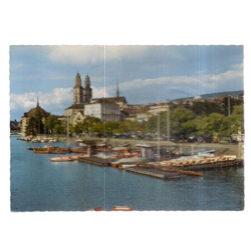 PASZURICH VAN DER QUAIBRUCKE AUS ,unused vintage postcard #