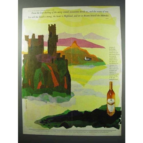 1960 Grant's Scotch Ad - Lone Sheiling of Misty Island
