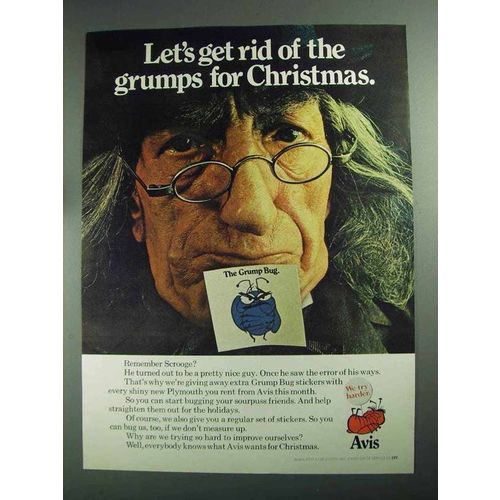 1968 Avis rent-a-car Ad - Get Rid Of The Grumps