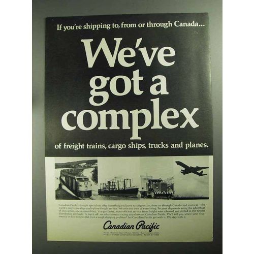 1968 Canadian Pacific Railroad Ad - We've Got a Complex