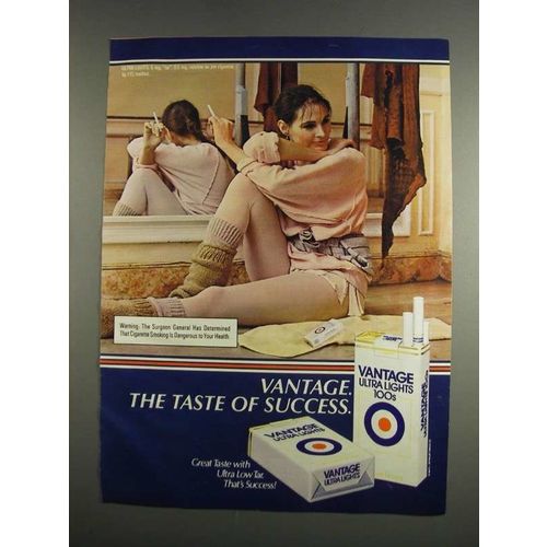 1984 Vantage Ultra Lights Cigarettes Ad - Taste Success
