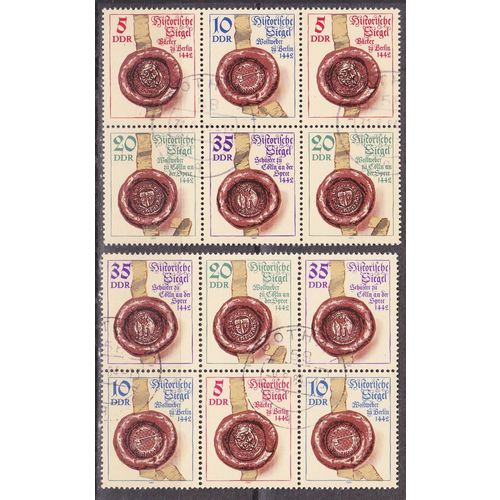 GERMANY DDR [1984] MiNr 2884 ex WZd ( OO/used ) [01] 2x 6er