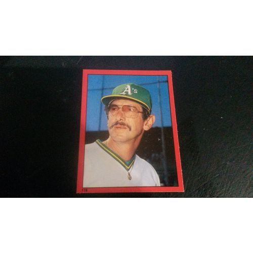 1982 Topps Stickers Card # 115 Billy Martin Excellent (5) Oakland Athletics