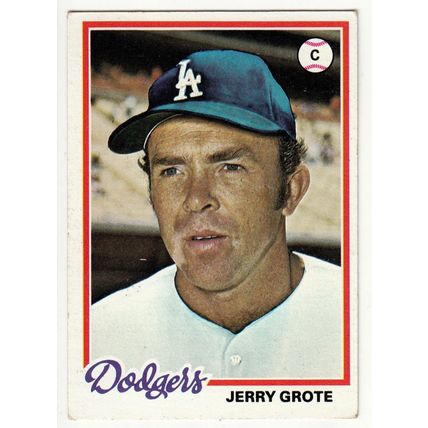 1978 Topps baseball card 464 Jerry Grote - Dodgers
