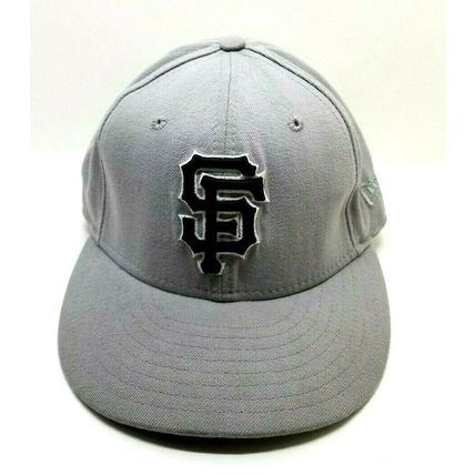 New Era MLB San Francisco Giants Baseball 59fifty 7" Hat Cap Gray Black Letters