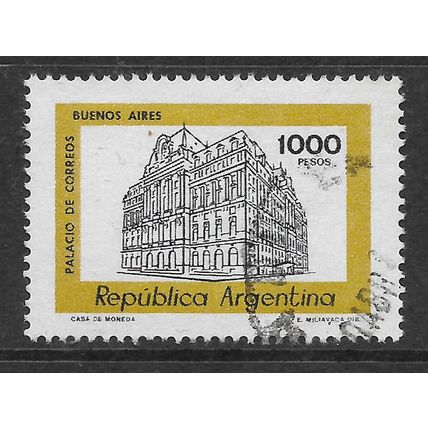 ARGENTINE REP 1977 BUILDINGS 1000p GENERAL POST OFFICE SG 1553 FINE USED