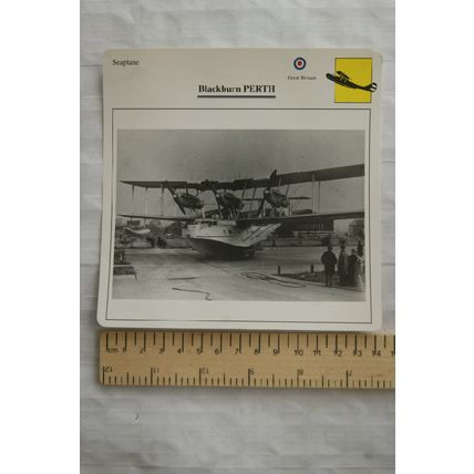 Blackburn Perth - GB - Seaplane - Collectors Club Card