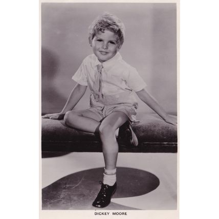 Dickey Moore Picturegoer Child Film Star Real Photo Postcard