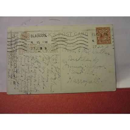 AUTUMN ON DARTMOOR antique used postcard by Raphael Tuck. Oilette 1921 pm =