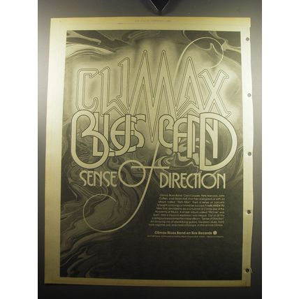 1974 Climax Blues Band Sense of Direction Album Advertisement