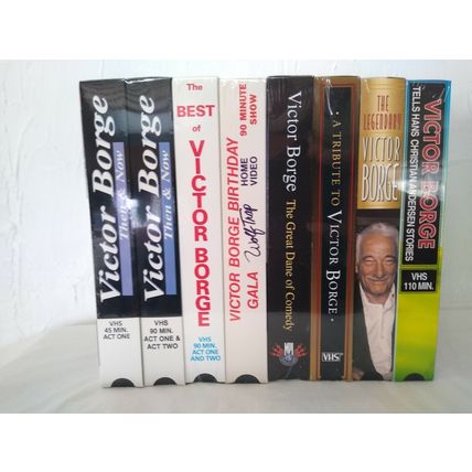 Victor Borge 8 VHS Collection! SEALED! Then & Now, Han Christian Anderson, more